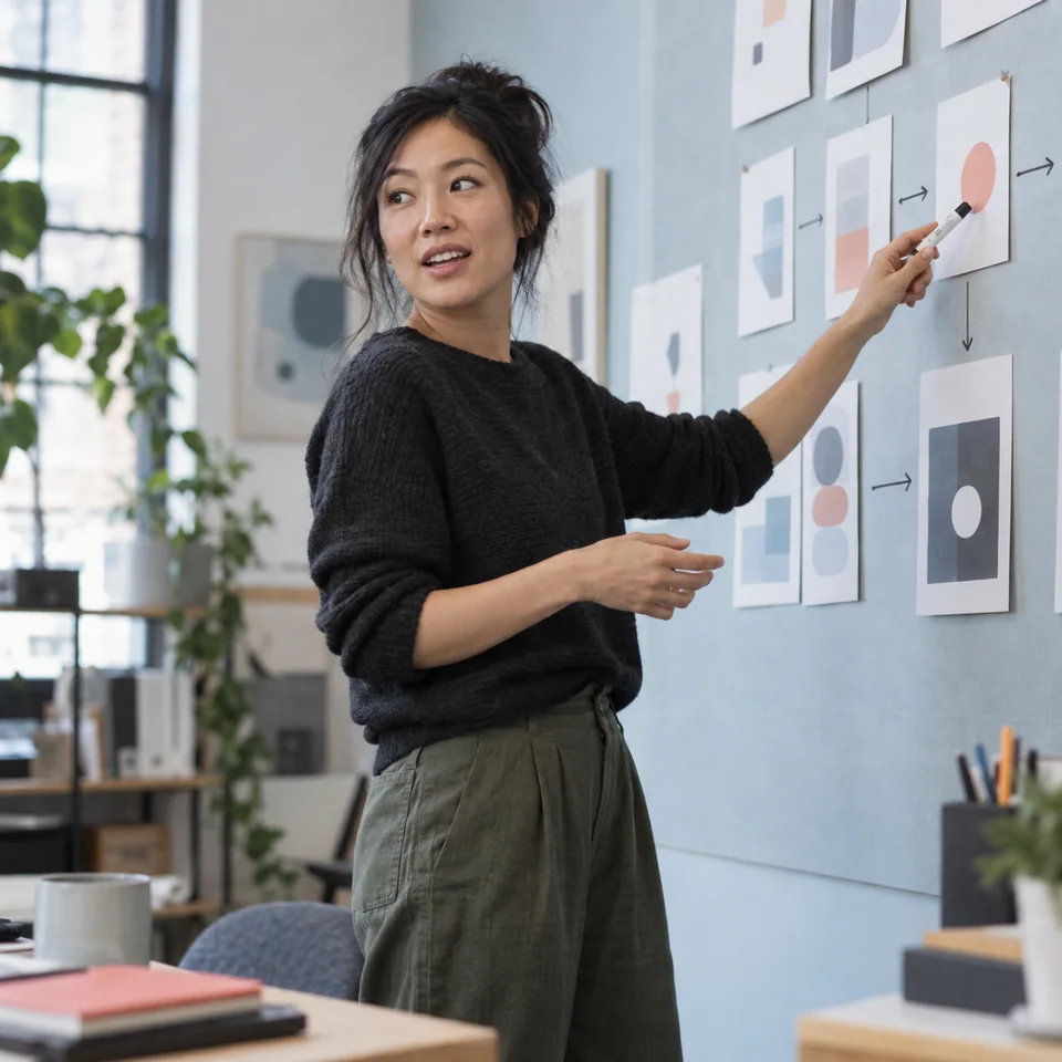 Maya Chen in her product studio